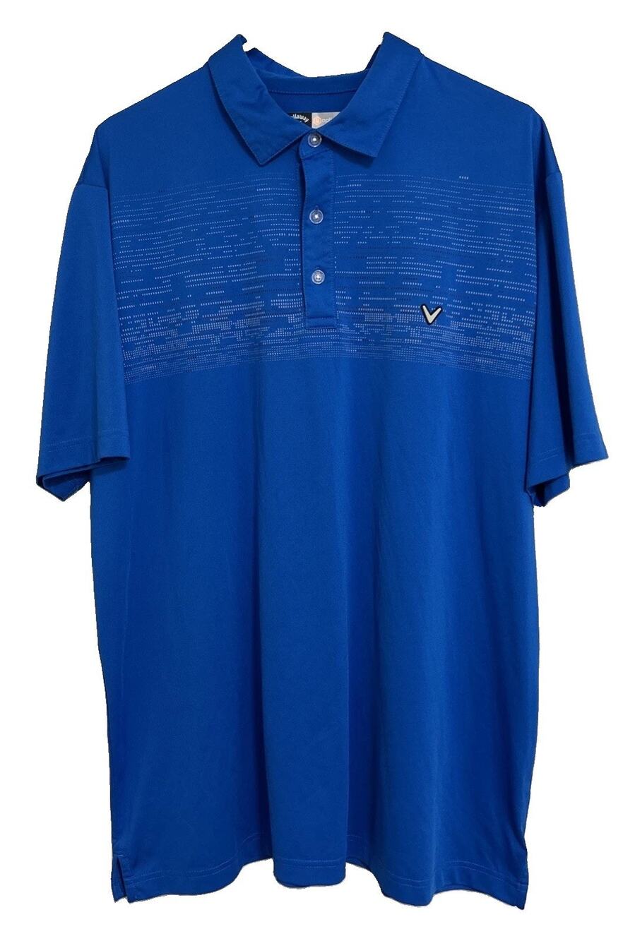 Callaway Men's Opti-Dri Golf Polo Shirt Blue Size XL Lightweight Pre-Owned EUC!